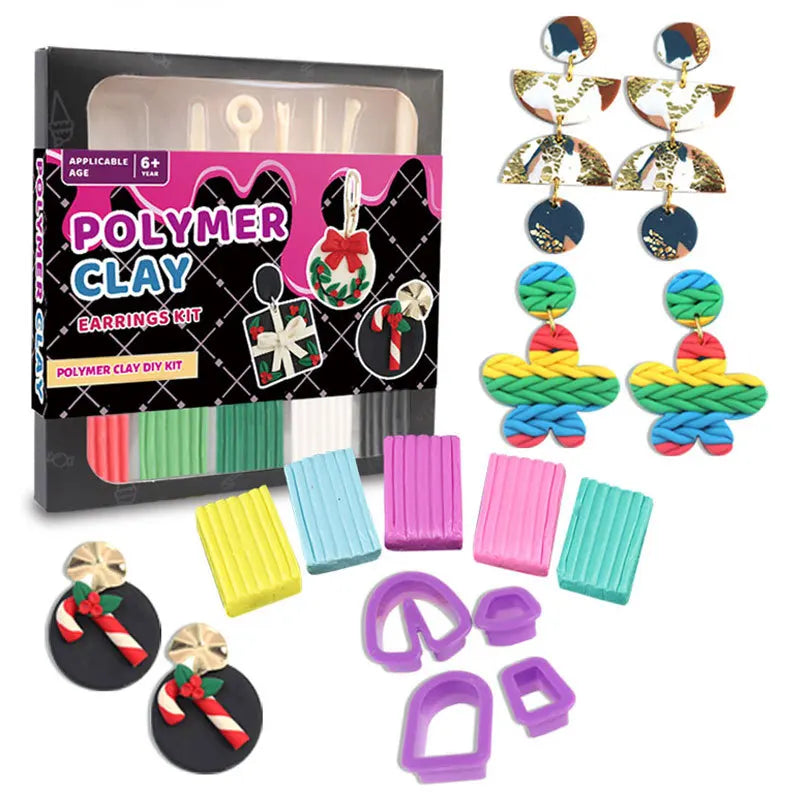 Kit Polymerclay para modelagem de brincos