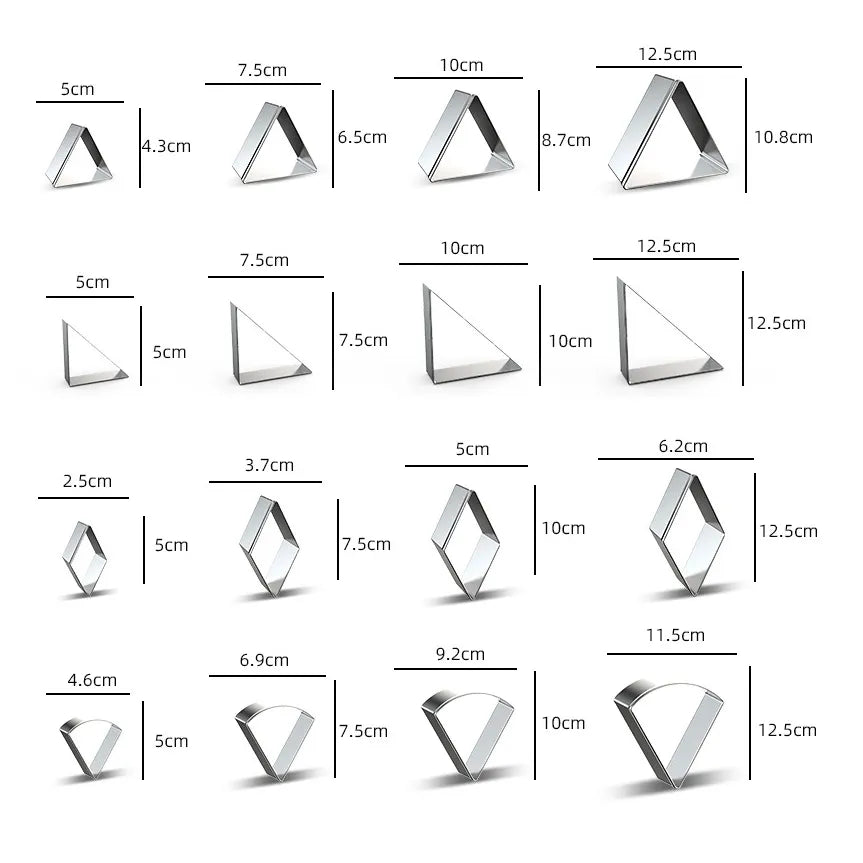 Cortadores de metal para seu polymerclay, diversos formatos