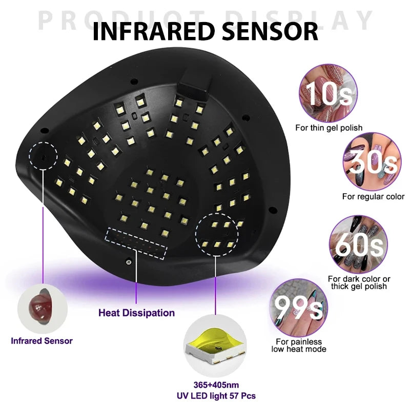 Max UV 66 LEDs luz de led uv para secar resina ou unhas