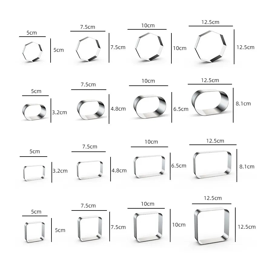 Cortadores de metal para seu polymerclay, diversos formatos