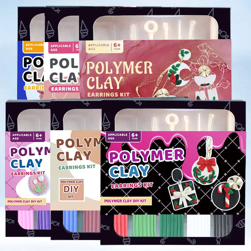 Kit Polymerclay para modelagem de brincos